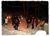 CIASPOLATA CON LE FIACCOLE: 2 GIORNI DI TREKKING NEL PARCO NAZIONALE D’ABRUZZO CON LE RACCHETTE DA NEVE E...A LUME DI FIACCOLE